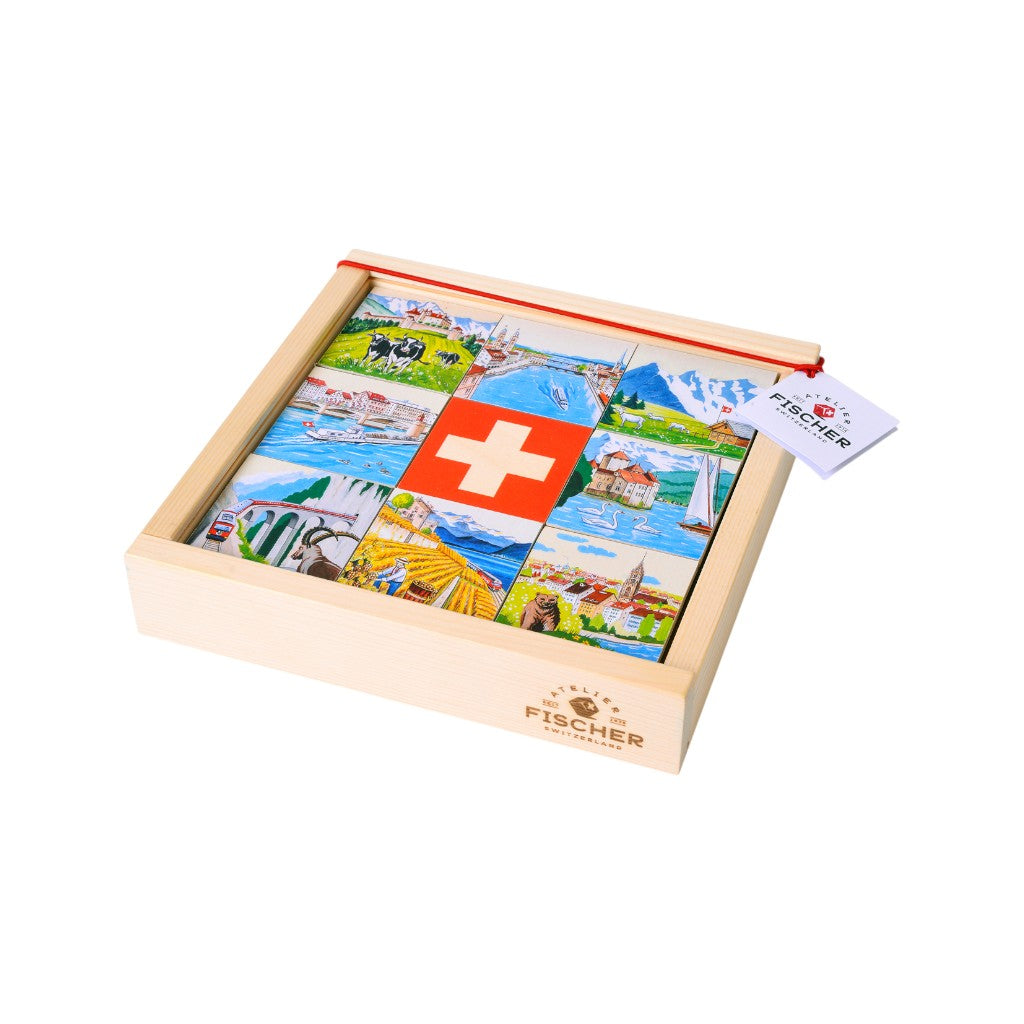 Atelier Fischer Legespiel Memo Switzerland gross