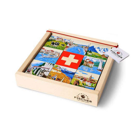 Atelier Fischer Legespiel Memo Switzerland gross