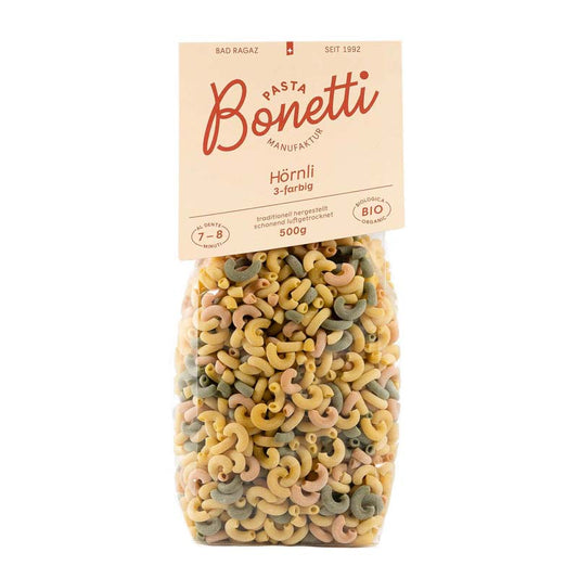 Bonetti Bio Hörnli 3-farbig, 500g