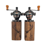 Hoizart Gewürzmühlen-Set Vintage mit Gravur, Hirsch