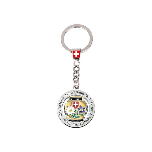 creanorm Schlüsselanhänger  Kuhglocke rotierend, Language design, Ø3.7cm