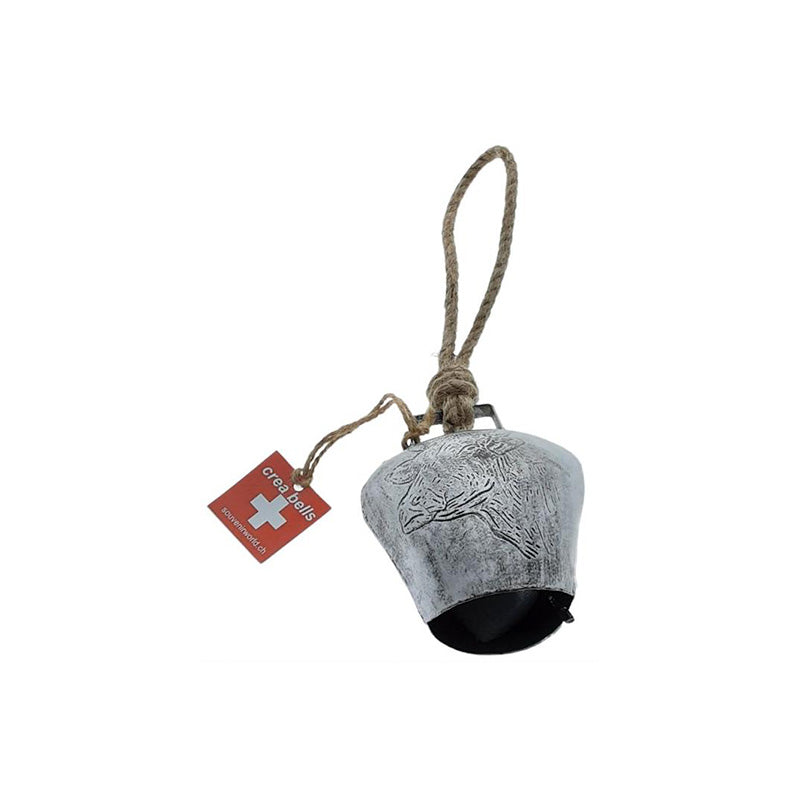 creanorm Glocke metall Motiv Kuh ca. H12cm