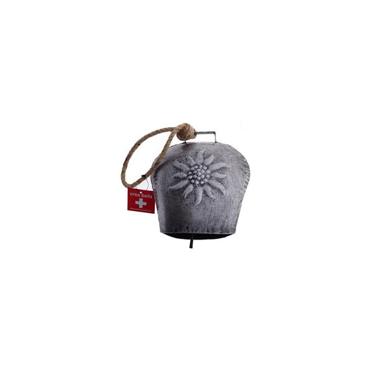 creanorm Glocke Metall Motiv "Edelweiss" ca. H 18cm
