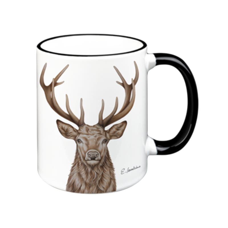 creanorm Tasse Hirsch schwarz 330ml