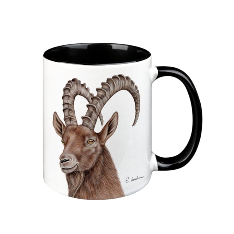 creanorm Tasse Steinbock schwarz 330ml