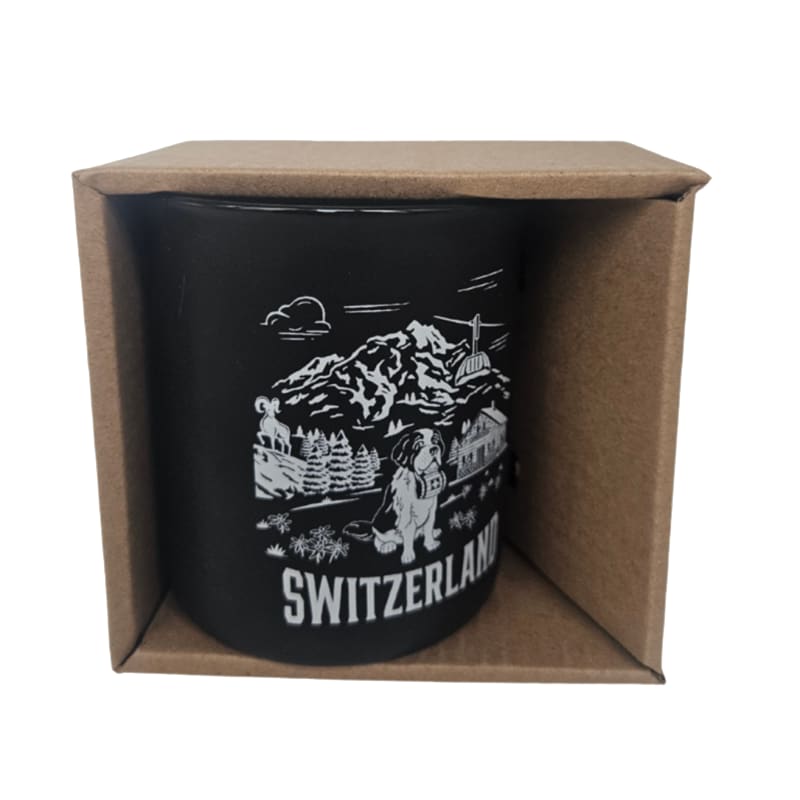 creanorm Switzerland Tasse Keramik, schwarz
