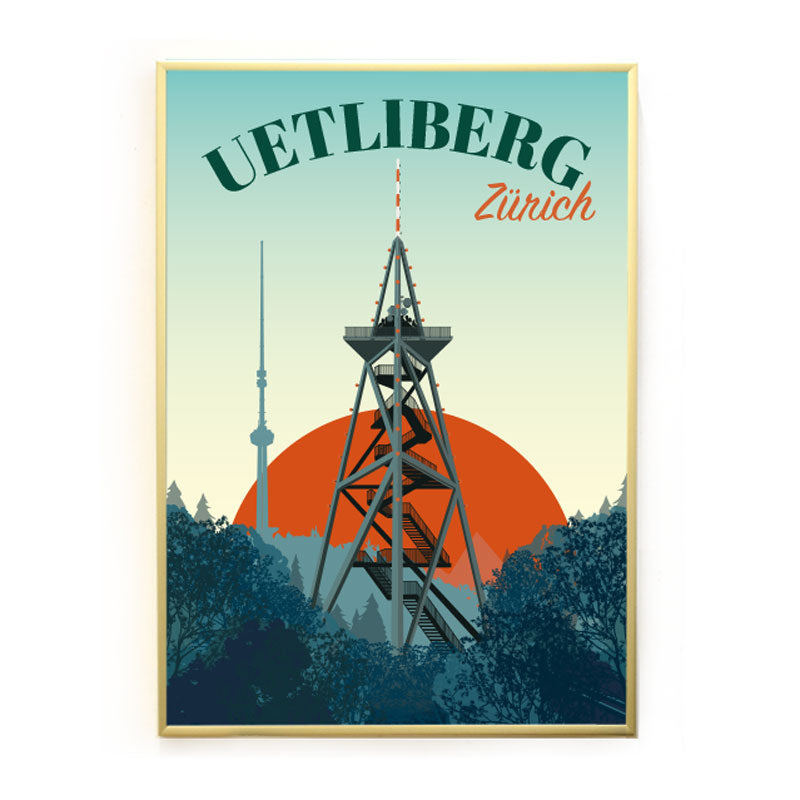 s.wert Poster Zürich Uetliberg, A3