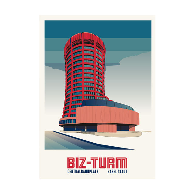 s.wert Poster Basel BIZ Turm, A3
