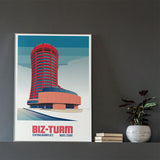 s.wert Poster Basel BIZ Turm, A3