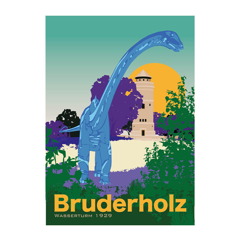 s.wert Poster Basel Bruderholz Wasserturm, A3