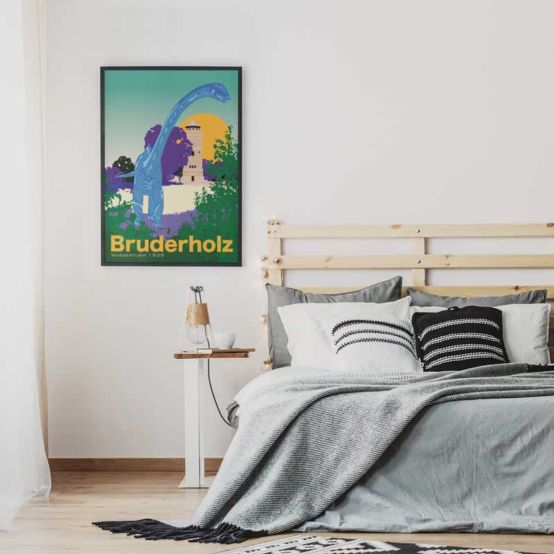 s.wert Poster Basel Bruderholz Wasserturm, A2