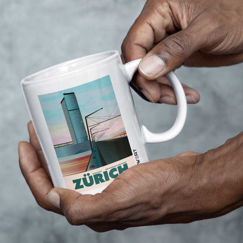 s.wert Tasse Zürich Prime Tower, 250 ml