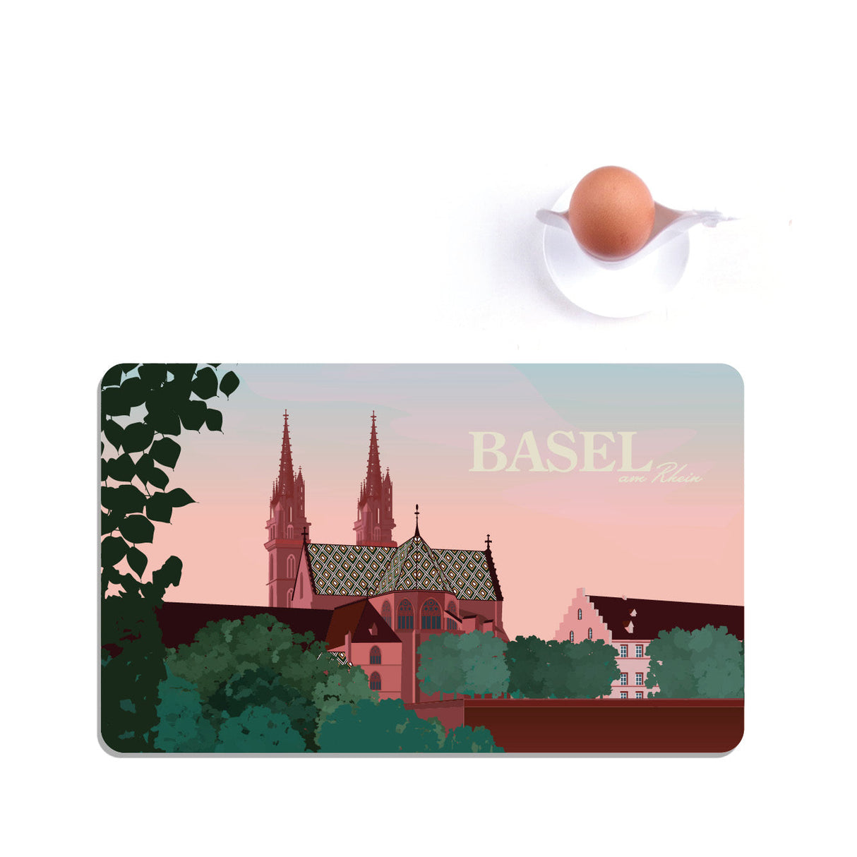 s.wert Frühstücksbrett Basel Münster, 23.3 x 14.3 cm