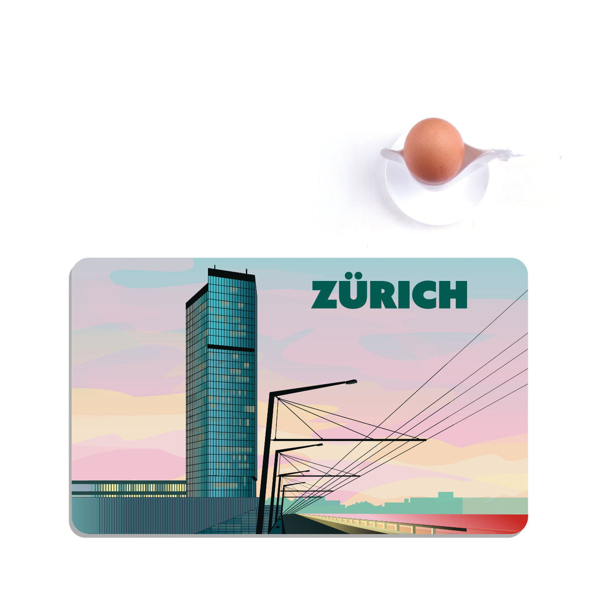 s.wert Frühstücksbrett Zürich Prime Tower, 23.3 x 14.3 cm