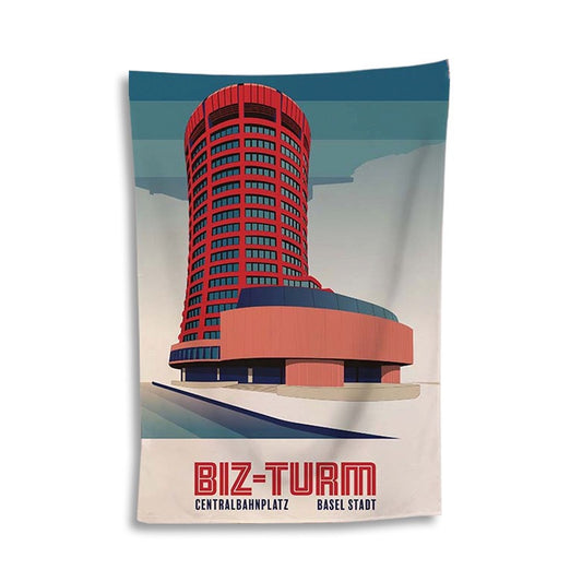 s.wert Badetuch Basel BIZ Turm