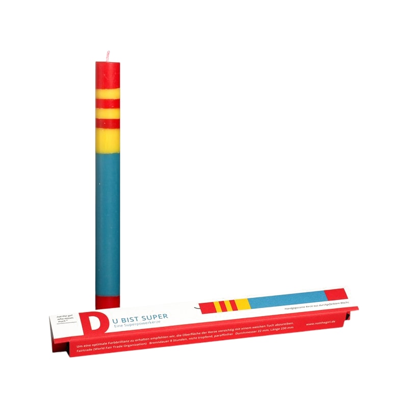 Fidea Design Kerze Du bist super, ⌀ 2.2 cm