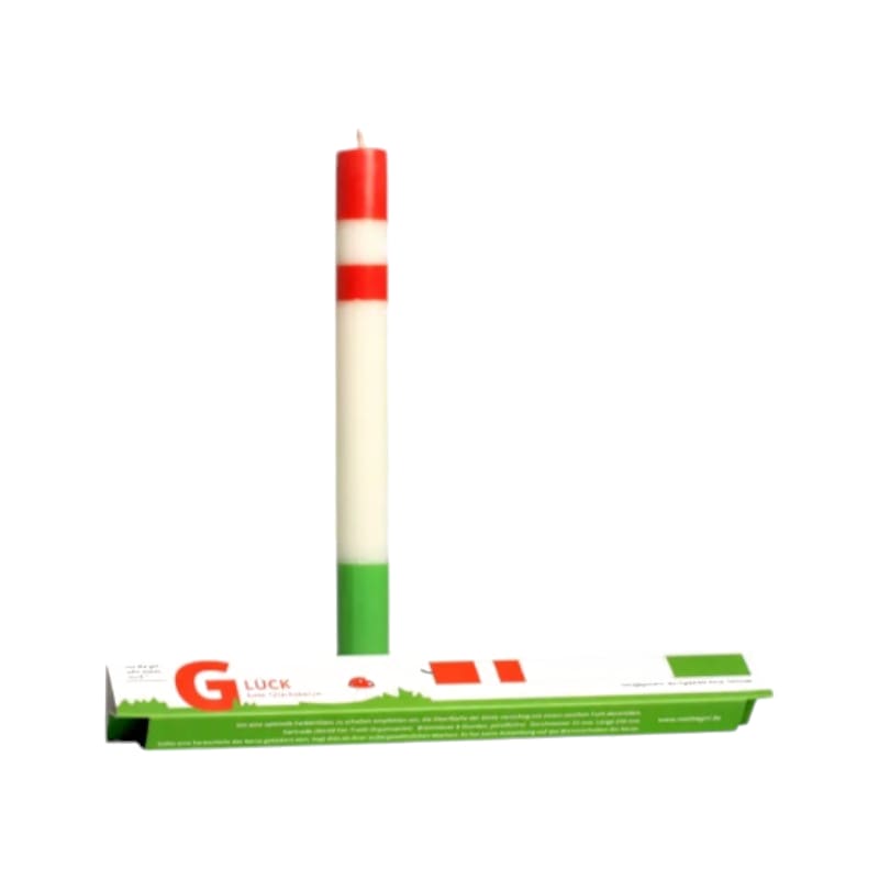 Fidea Design Kerze Glück Fliegenpilz, ⌀ 2.2 cm