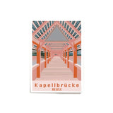 s.wert DIN A2 Poster Kapellbrücke Reuss