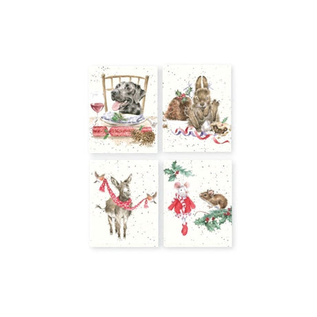 Wrendale Designs Karte Hund, Hase, Esel, Maus