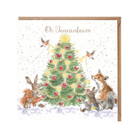 Wrendale Designs Karte Oh Tannenbaum