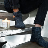Kingdom of Wow Hausschuhe Wolle-Bambus Charcoal