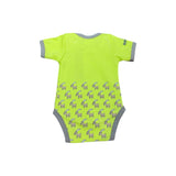 KOWI Fashion Baby-Body Steinbock, Kurzarm "Lime"
