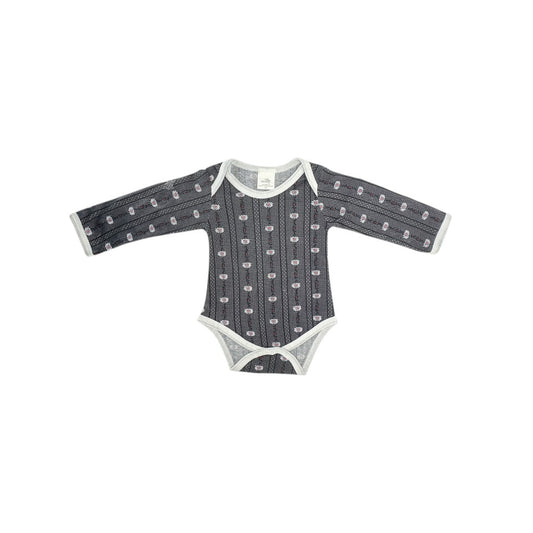 KOWI Fashion Baby-Body Edelweiss, Langarm "Grau"