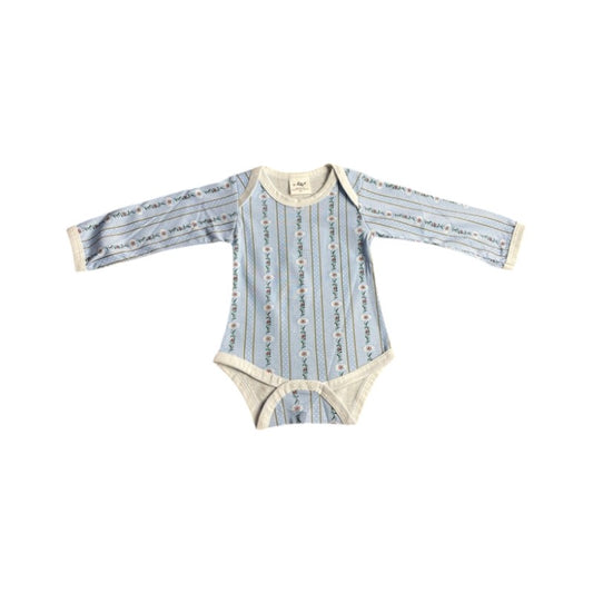 KOWI Fashion Baby-Body Edelweiss, Langarm "Blau"