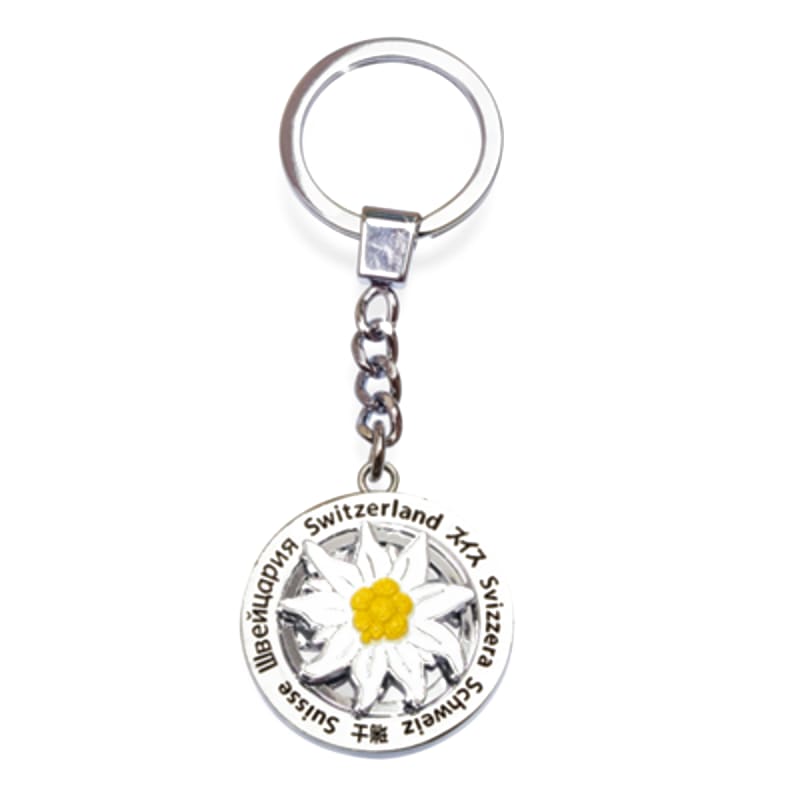 creanorm Schlüsselanhänger Edelweiss silber