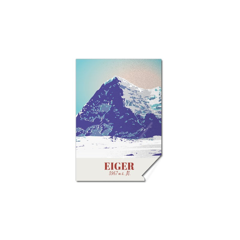 s.wert Sticker A7 Berner Alpen Eiger