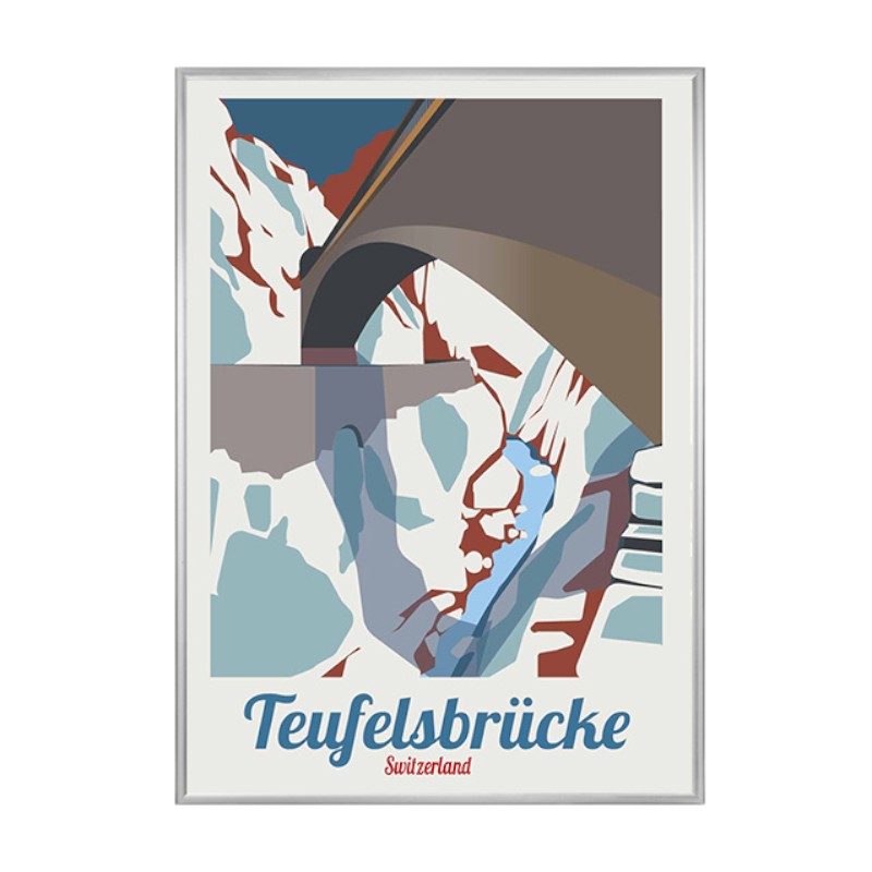 s.wert DIN A3 PosterUri Teufelsbrücke