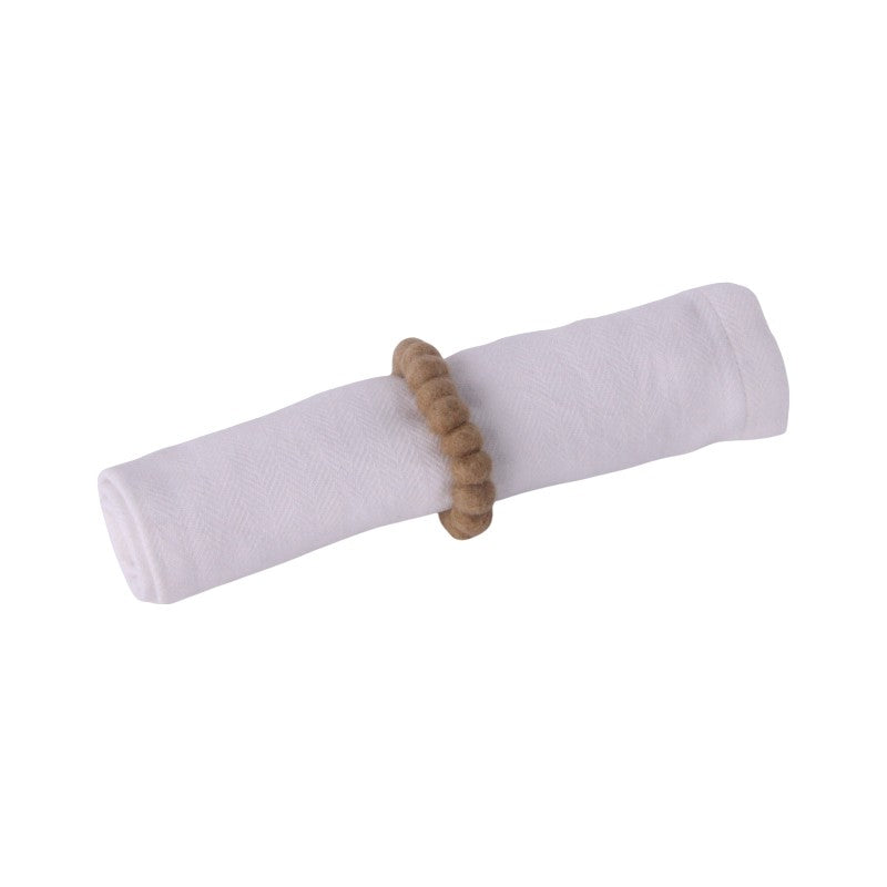 Gry & Sif Serviettenring Filz 2er Set, hellbraun