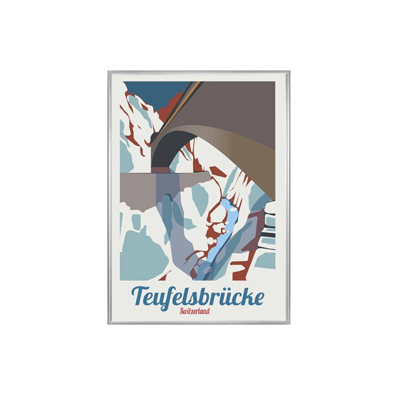 s.wert DIN A2 Poster Uri Teufelsbrücke
