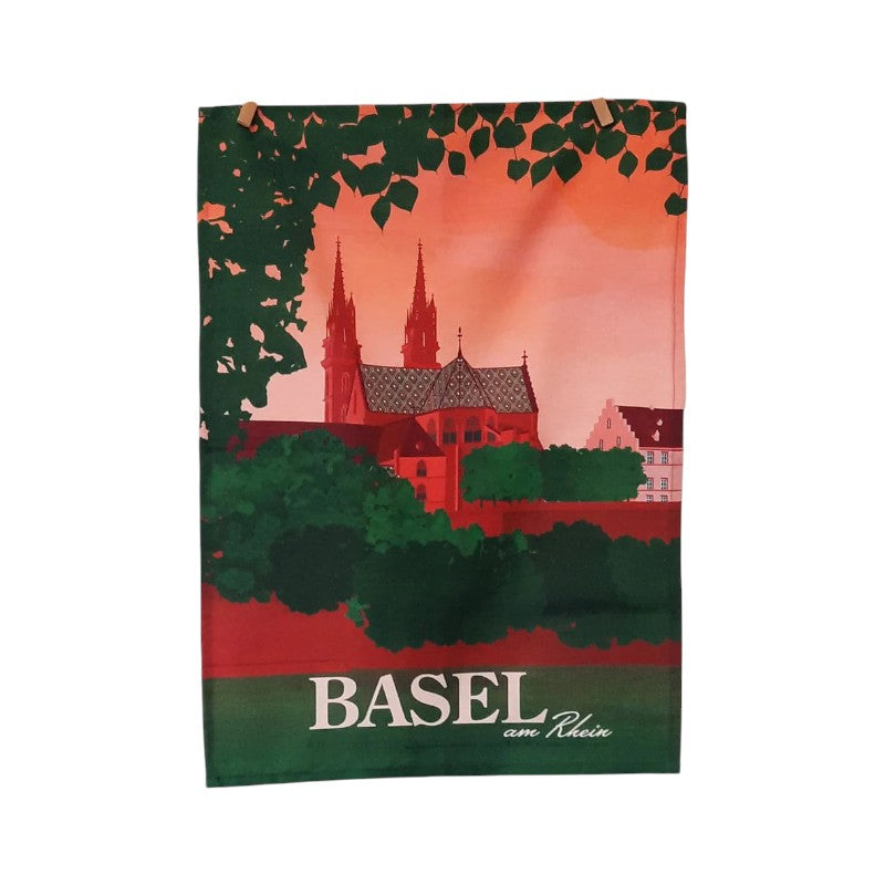 s.wert Geschirrtuch Basel Münster