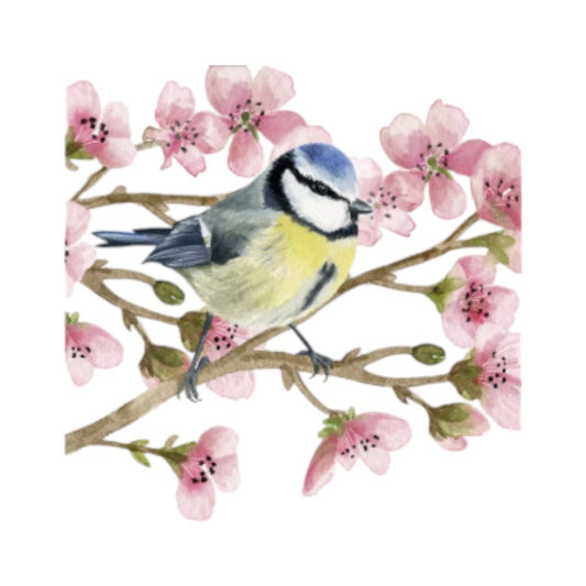 Wimmel Servietten - Oiseau Printemps Napkin  33x33 cm