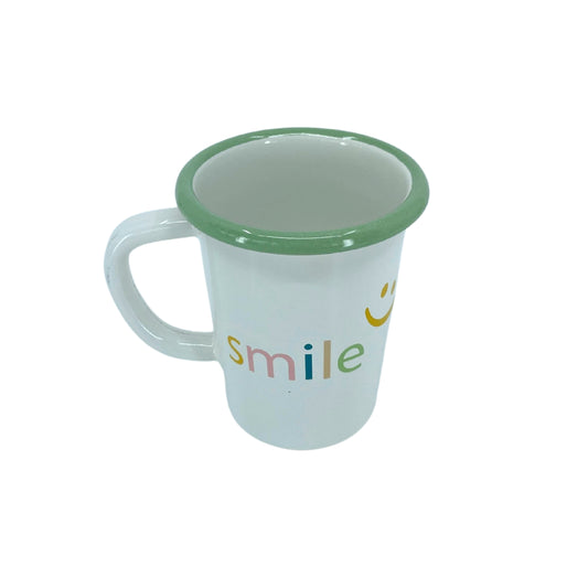 mumix Emaille Becher Smile, grün