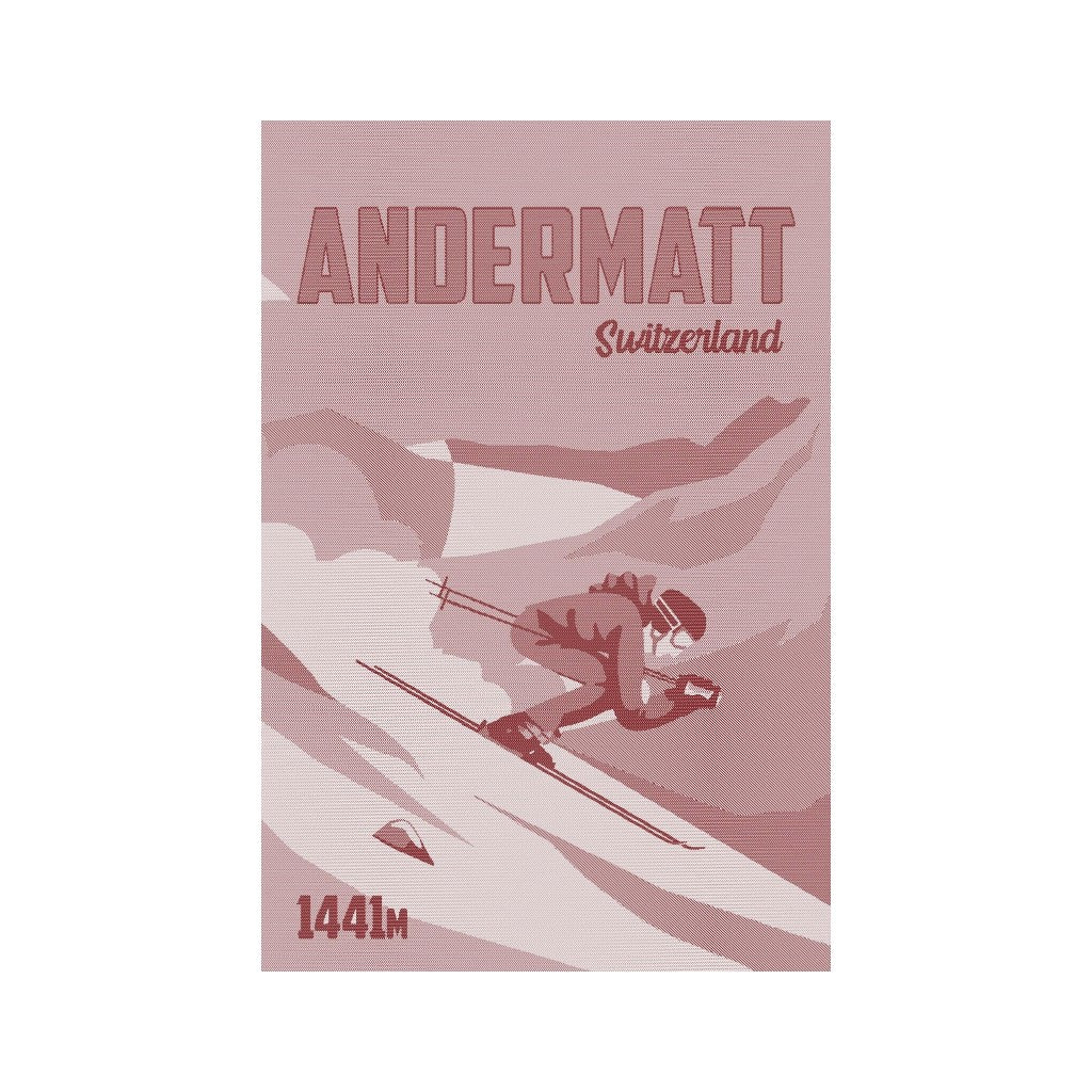 mumix Küchentuch Andermatt, Rot