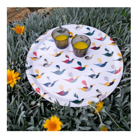 HappyTrays Serviertablett rund  "Ally and friends", Ø 46cm