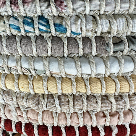 Kendaka Korb mit Lederhenkel Gewürzbeige