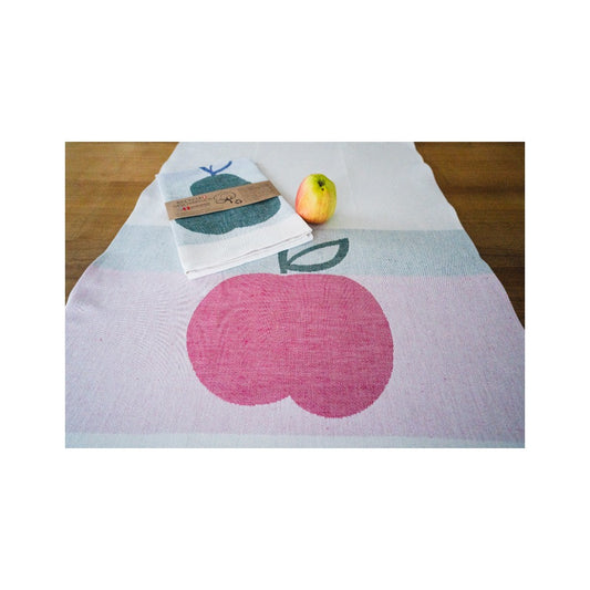 Geschirrtuch Apfel pink/beige