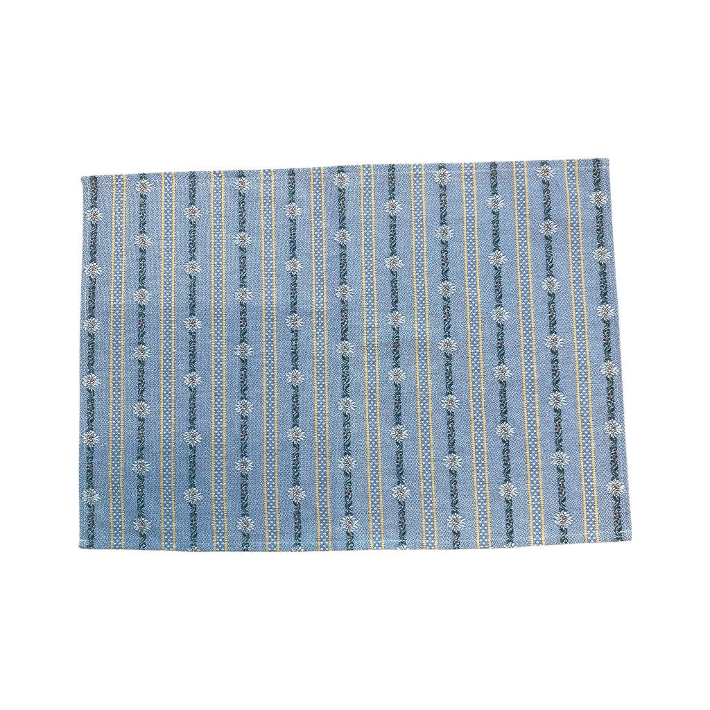 KULTSCHTOFF Tischset Edelweiss, 52 x 38 cm, Blau