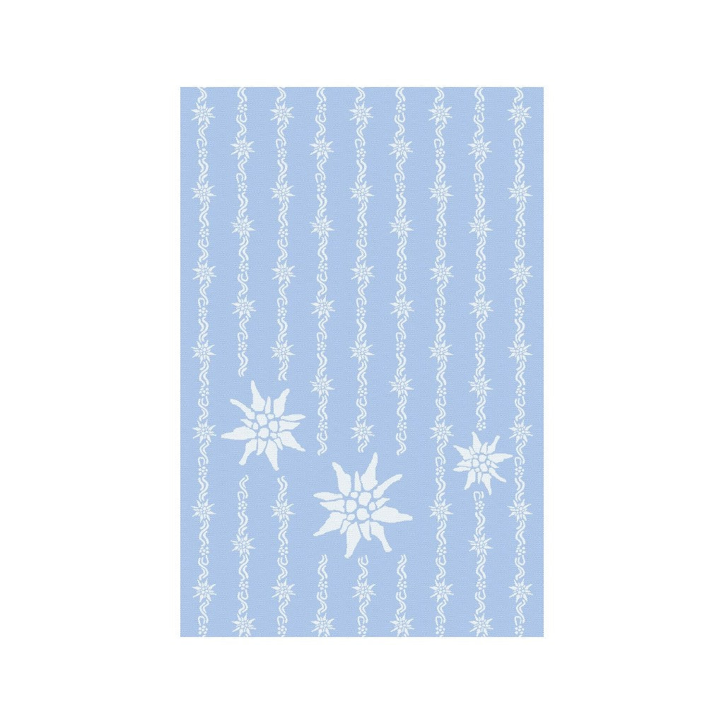 KULTSCHTOFF Küchentuch Edelweiss allover, Hellblau