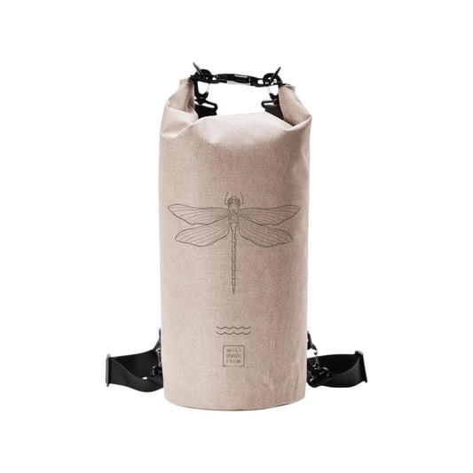 Wili Wili Tree Dragon Fly Dry Bag 15L, Sandstorm Beige