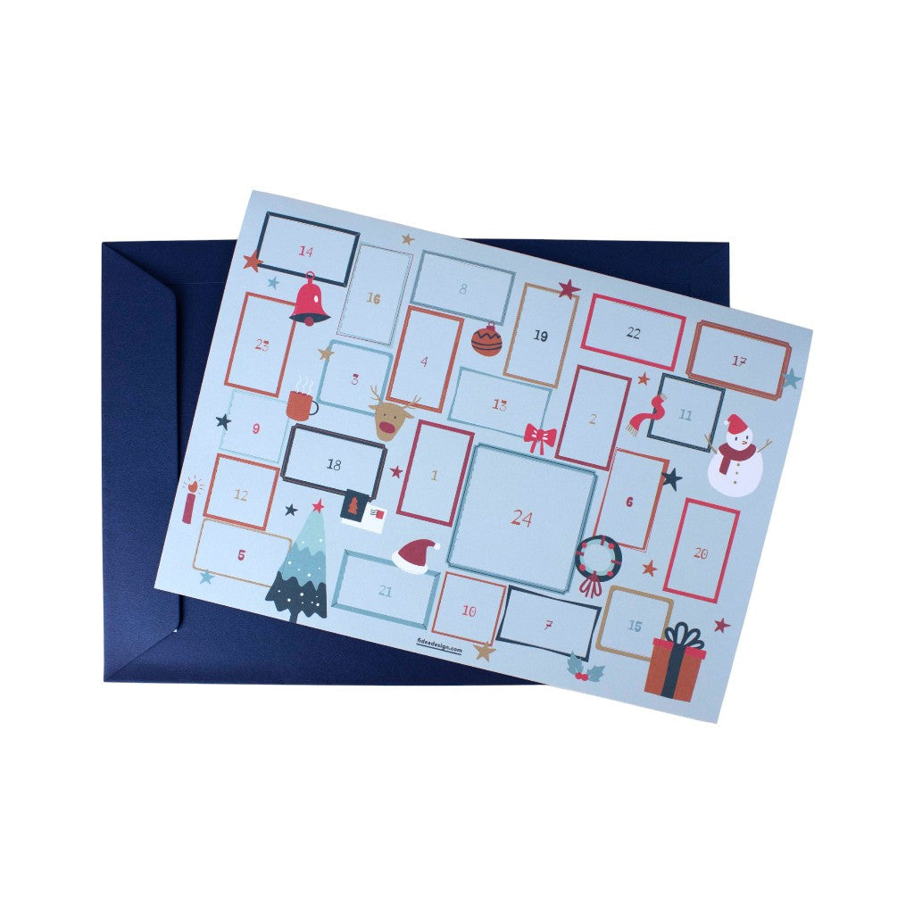 Fidea Design Adventskalender zum selbst Ausfüllen, Bilder