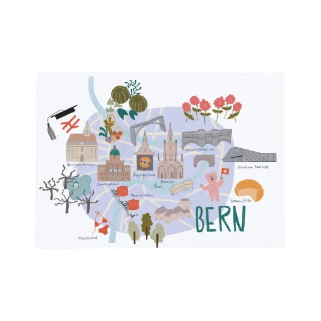 Fidea Design Postkarte Schweizer Städte - Bern, A6