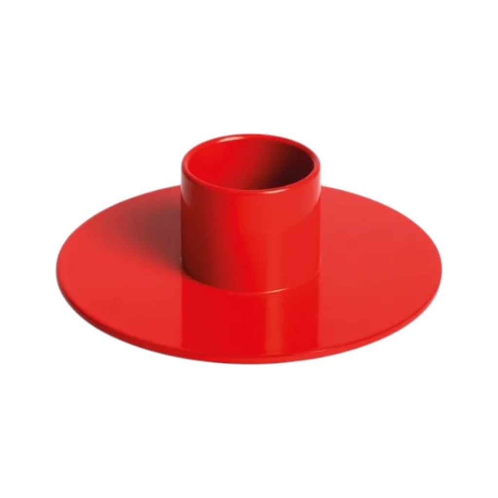 fidea Kerzenhalter für Stabkerzen, rot