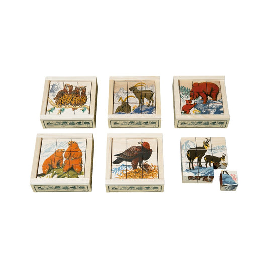 Würfelpuzzle Alpentiere