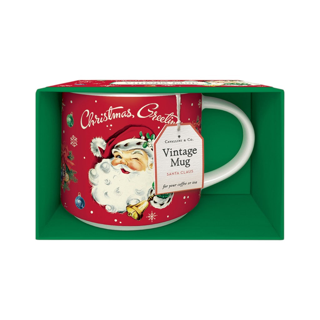 Cavallini Vintage Tasse Santa Claus