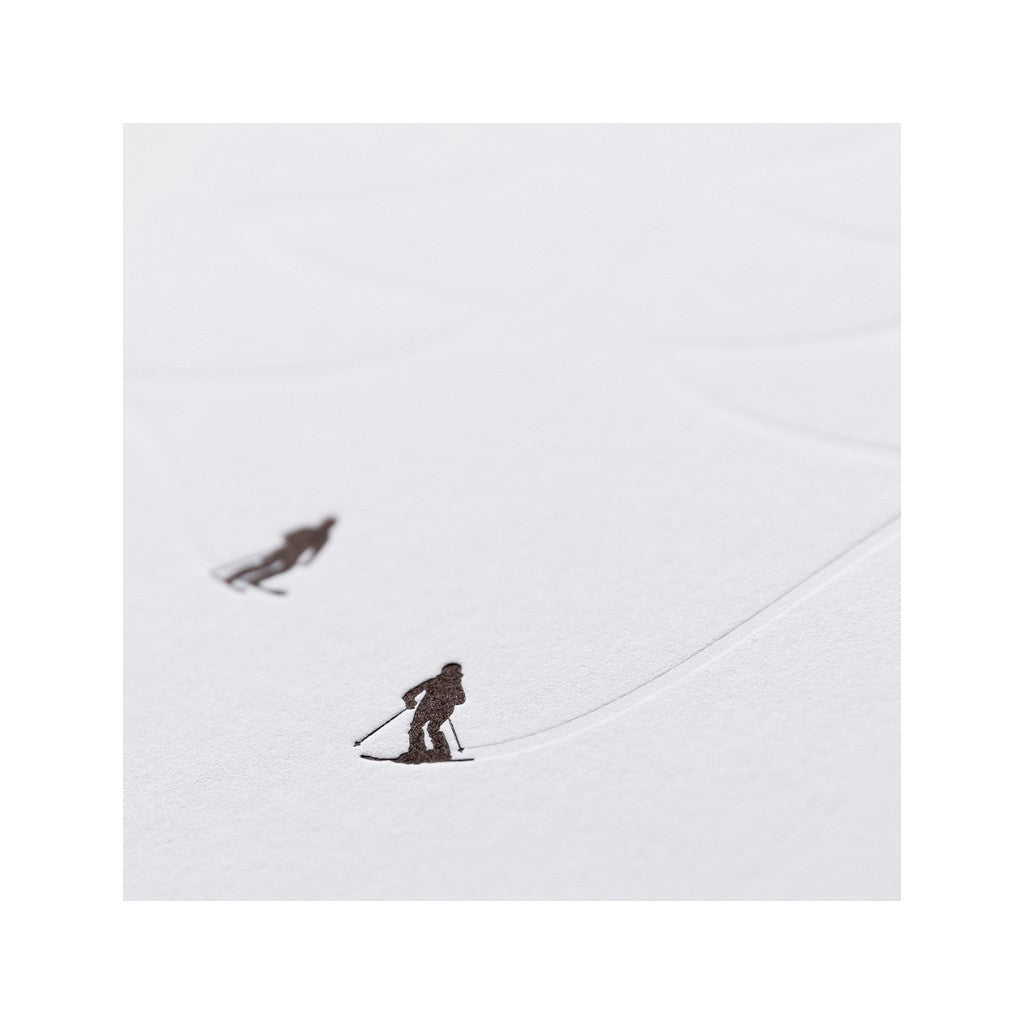 Karte A6 - Skifahrer