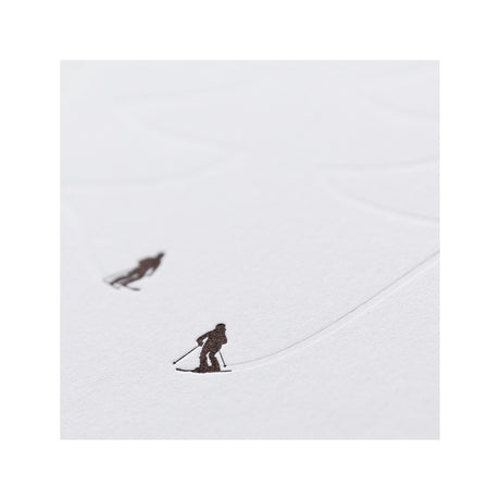 Karte A6 - Skifahrer